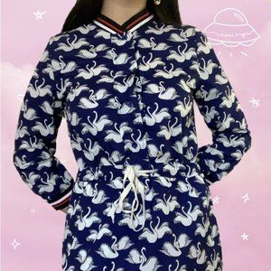 Zara Crane Print Dress